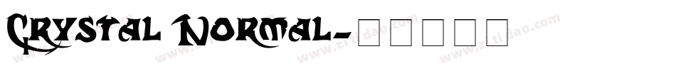 Crystal Normal字体转换